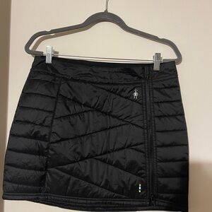 Smartwool Black Quilted Mini Skirt